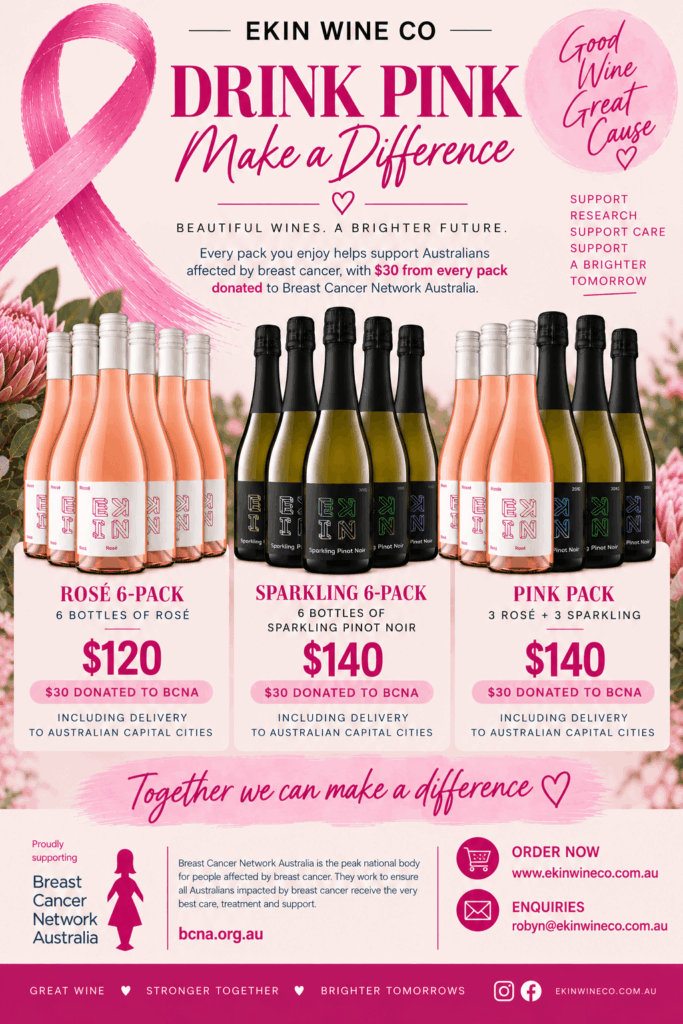 Drink Pink BCNA Fundraiser - Ekin Wine Co
